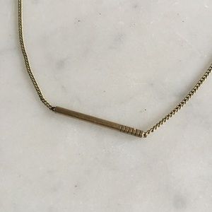 Simple Madewell Bar Necklace